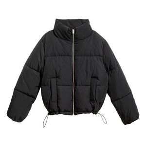 Black puffer jacket